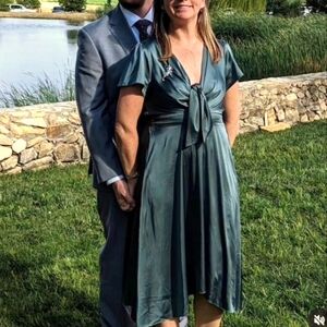 Available - Baltic Born Poppy Satin Front-tie Dress